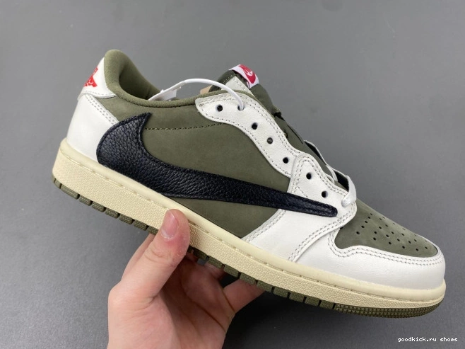 1 X MEDIUM LOW OLIVE OG AIR DM7866-200 SCOTT JORDAN TRAVIS 0719